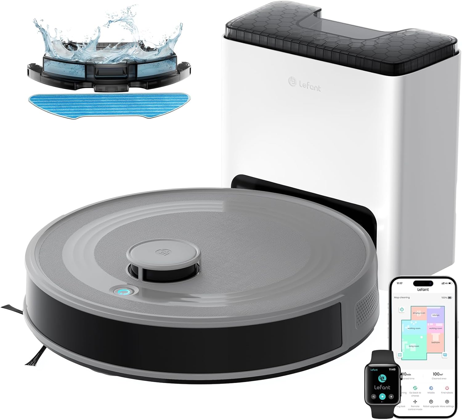 Lefant M2S Plus Robot Aspirapolvere Lavapavimenti